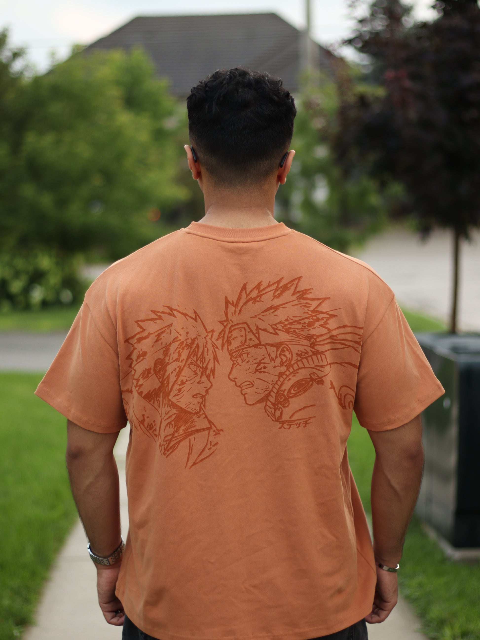 NARUTO x SASUKE 'RIVALS' SHIRT PRE-ORDER (ORANGE)