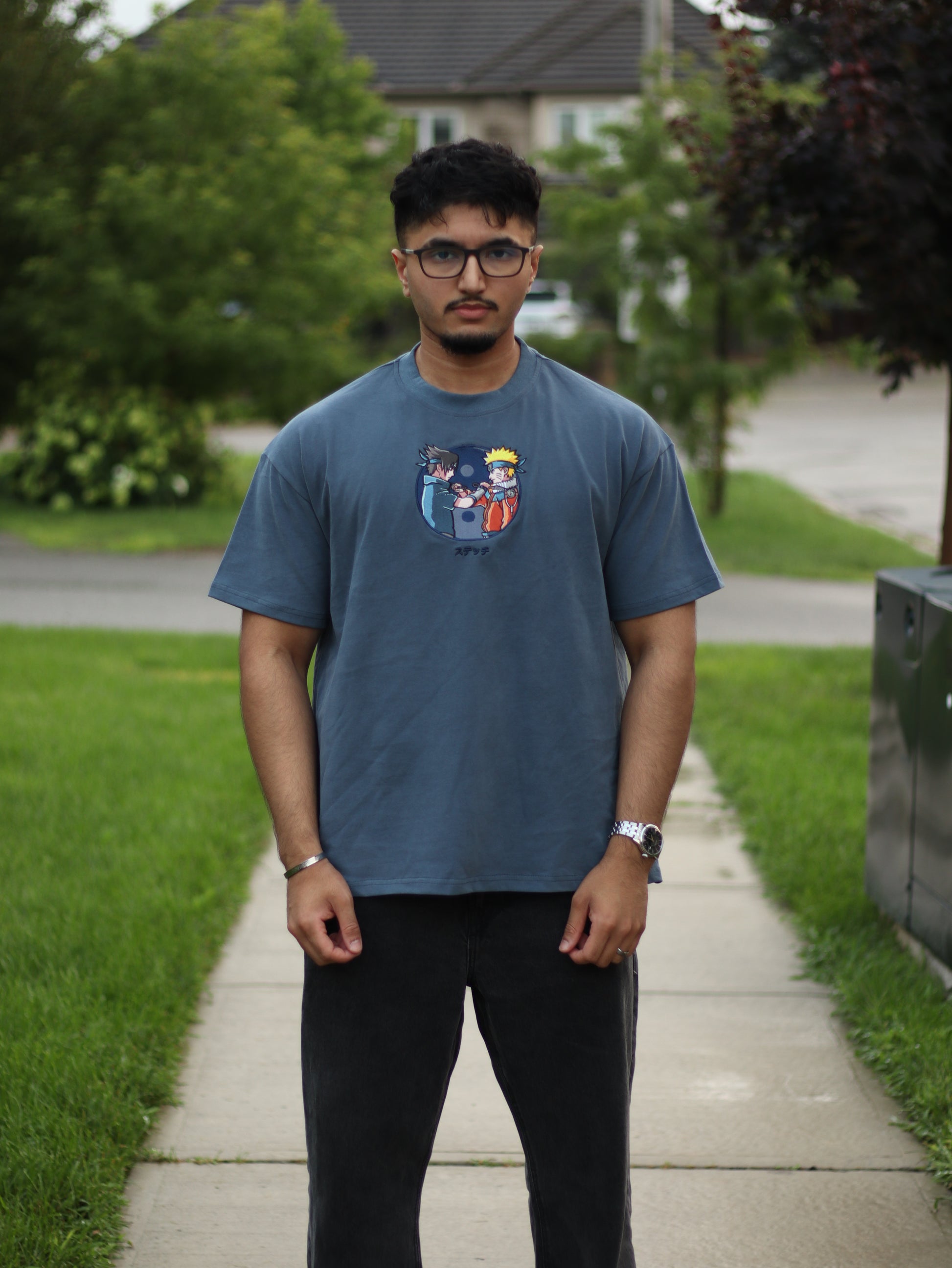 NARUTO x SASUKE 'RIVALS' SHIRT PRE-ORDER (BLUE)