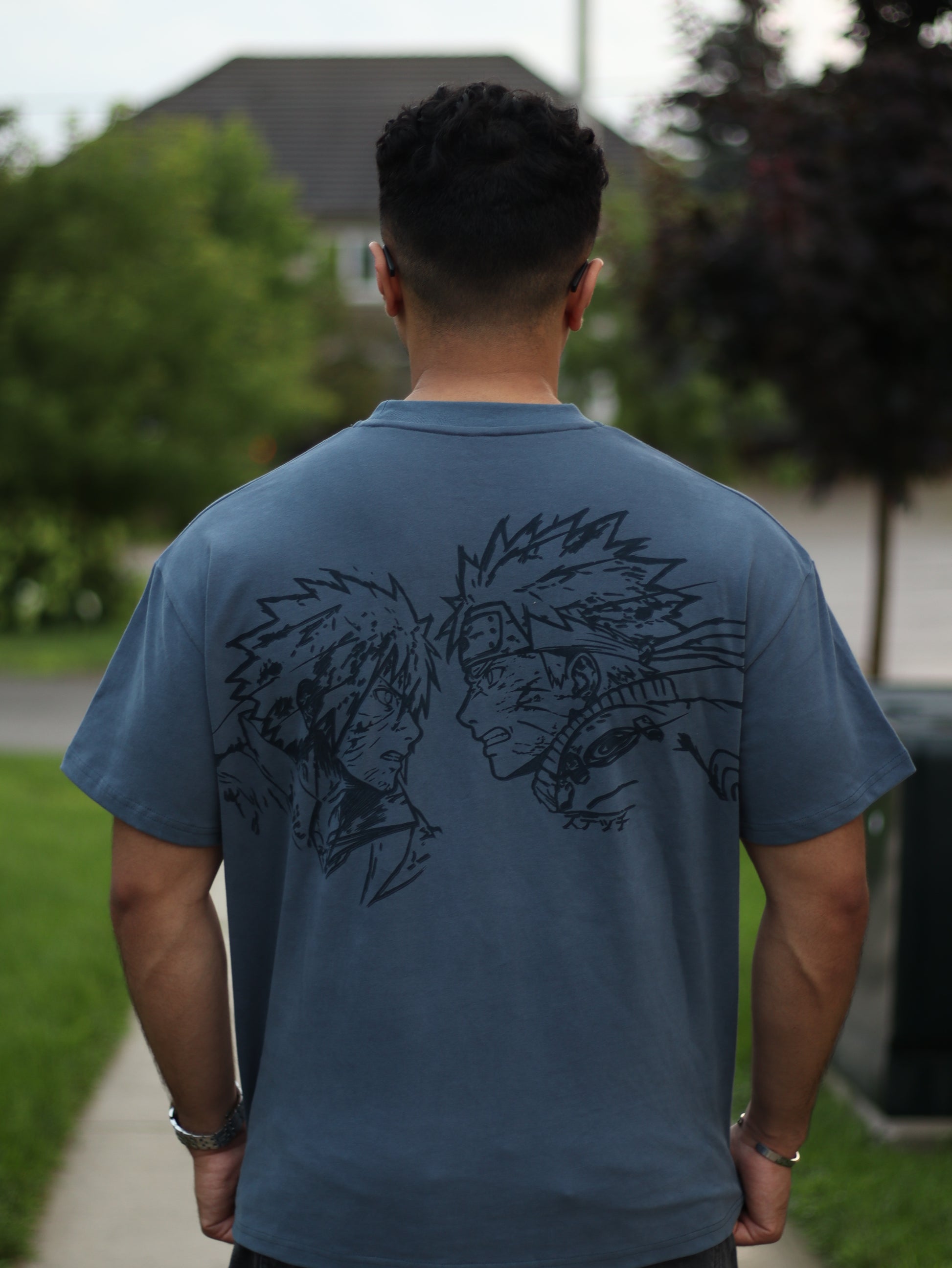 NARUTO x SASUKE 'RIVALS' SHIRT PRE-ORDER (BLUE)